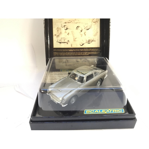 905 - A Boxed Scalextric James Bond Goldfinger Aston Martin With Ejector Seat and Bullet Sheild.