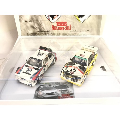 908 - A Boxed Scalextric 1986 Rallye Monte-Carlo Twin Set.