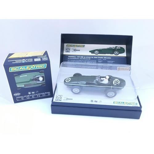 914 - 2 X Boxed Scalextric Legends Vehicles. A Maserati 250F and A Vanwall VW1/56.