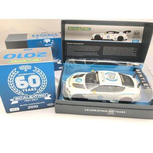 941 - 6 Boxed Scalextric Cars Celebrating 60 Years. Including BMW M3. A Lancia Stratos.a Aston Martin DBR9... 