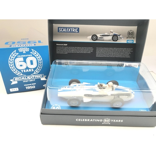 941 - 6 Boxed Scalextric Cars Celebrating 60 Years. Including BMW M3. A Lancia Stratos.a Aston Martin DBR9... 