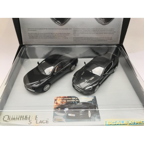 948 - A Boxed Scalextric James Bond Quantum Of The Solace Twin Set.