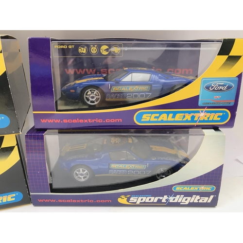 950 - 4 X Boxed Scalextric Cars. All Ford GTs.