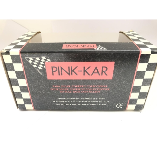 953 - A Pink-Kar (Scalextric) Bugatti Type 59 Blue Slot Car. #CV-001.