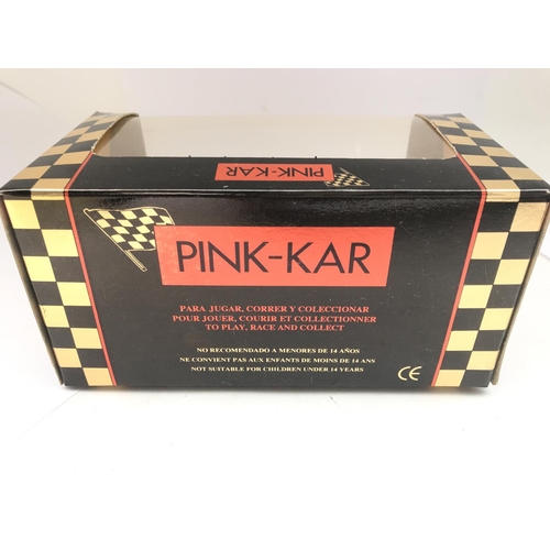 954 - A Pink-Kar (Scalextric) Bugatti Type 59 Black Slot Car. #CV-002