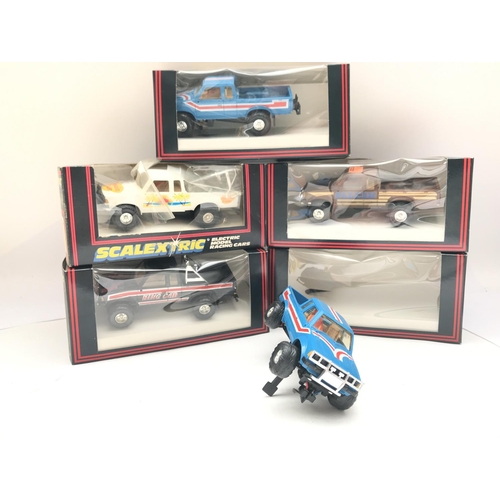 968 - X Boxed Scalextric Dawson 4x4 Vehicles.