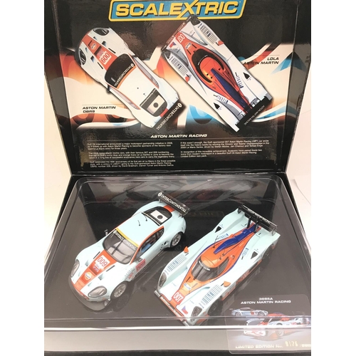 979 - A Boxed Scalextric Twin Aston Martin Race Set.