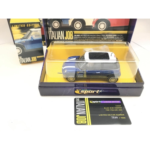 982 - 4 X Boxed Scalextric Italian Job Minis.