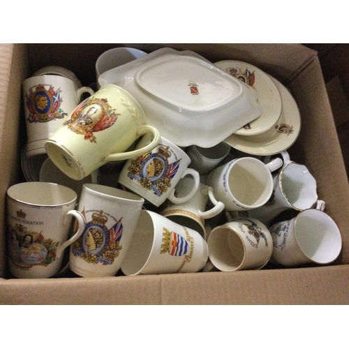 1045 - A large collection of assorted Royal commemorative jugs and mugs.