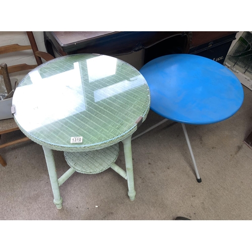 1310 - 2 vintage garden tables.