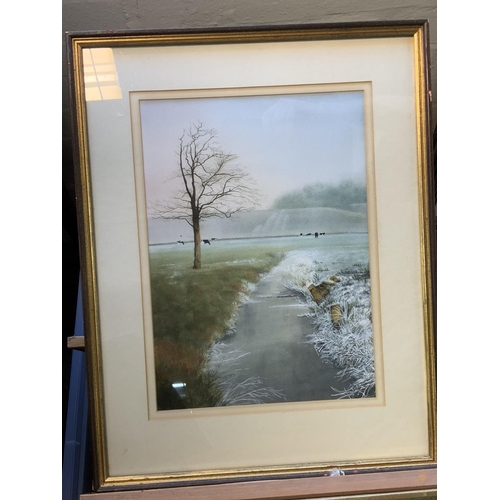 1534 - A good collection of watercolours and prints etc.. (30)