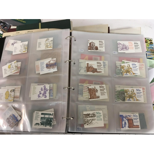 1708 - An album containing a comprehensive collection of unused stamp booklets unused stamps including pre-... 