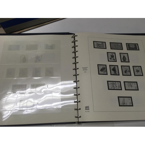 1718 - A box containing 1955-1995 inclusive blocks of German presentation packs.