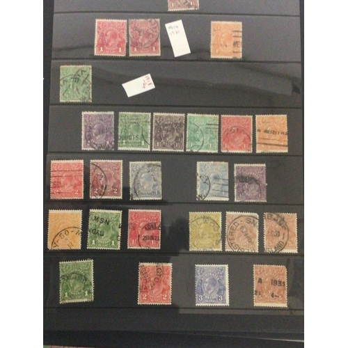 1722 - Five red Alpha Major stamp albums containing world stamps from the 19th century onwards America Aust... 