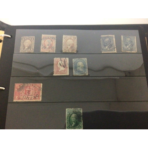 1722 - Five red Alpha Major stamp albums containing world stamps from the 19th century onwards America Aust... 
