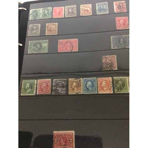 1722 - Five red Alpha Major stamp albums containing world stamps from the 19th century onwards America Aust... 