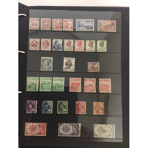 1722 - Five red Alpha Major stamp albums containing world stamps from the 19th century onwards America Aust... 