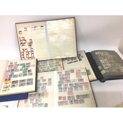 1726 - A collection of stamp albums world stamps mainly 20th century but also some 19th century mainly used... 