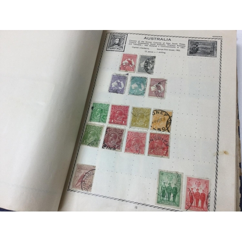1735 - A collection of stamps including first day covers, a world stamp album and loose stamps. Postage cat... 