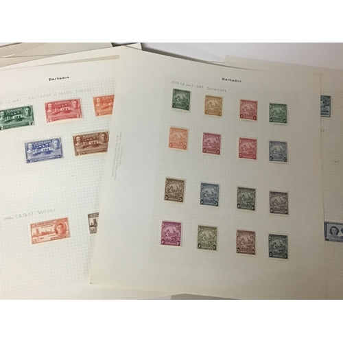 1737 - A collection of stamps in albums and on sheets a good selection of predominantly unused George VI Em... 