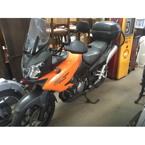 1806 - A Kawasaki KLV 1000 motorcycle Registration EY04 DYP. The bike has been garaged stored however it ha... 