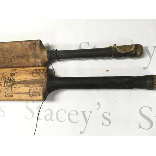 1819 - Two vintage cricket bats. Postage D