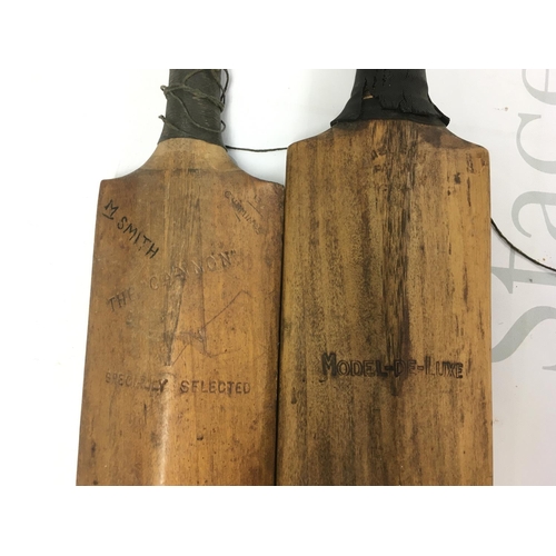 1819 - Two vintage cricket bats. Postage D