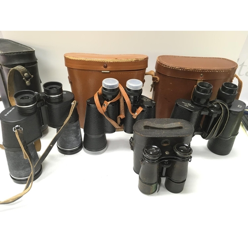 1980 - A collection of binoculars. Postage C