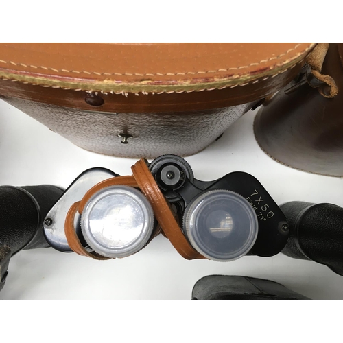 1980 - A collection of binoculars. Postage C