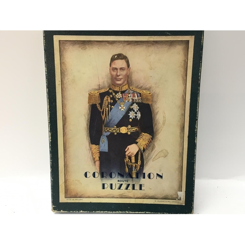 1981 - A vintage Coronation route puzzle. Postage B
