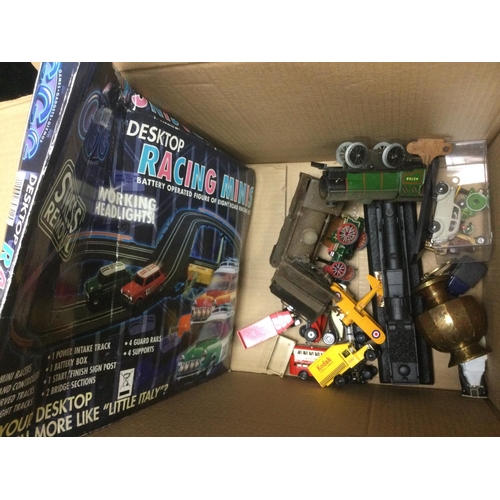 1990 - A box of die cast vehicles both boxed and loose including Burago and Corgi examples. Shipping catego... 