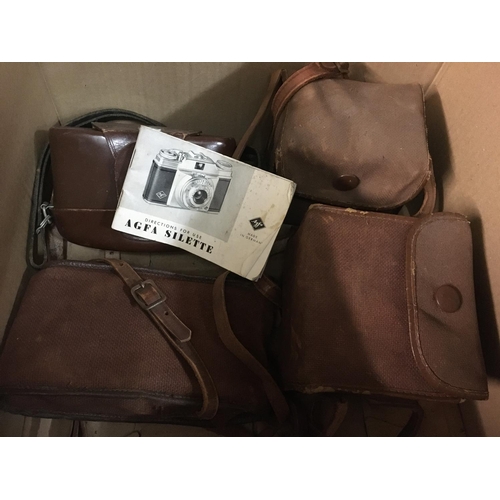 2009 - A box containing cameras various including Kodak