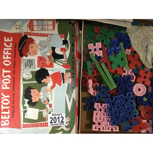 2012 - A toyFort and toy soldiers and a Beltoy Post Office