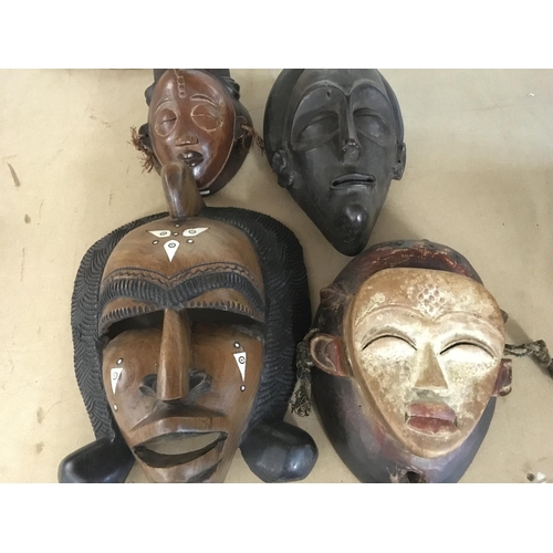 841 - Four African tribal masks