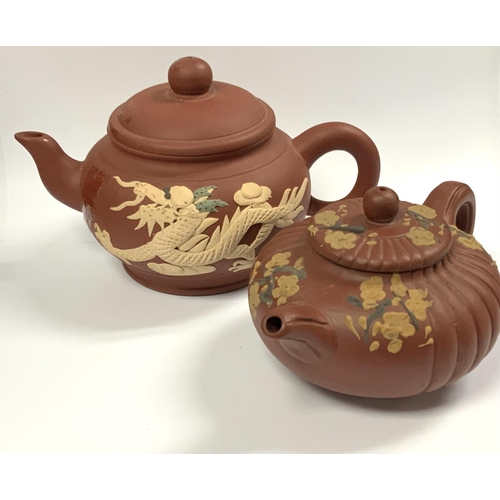 964 - 2 Chinese republican period Yi Xing terracotta teapots. (D).