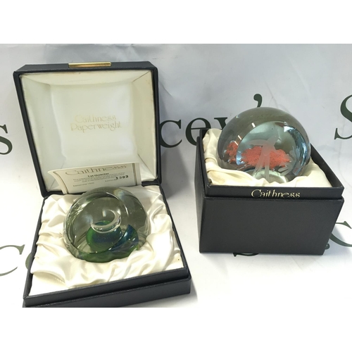 1066 - Boxed Caithness glass limited edition paperweights, this lot cannot be posted