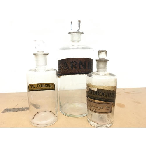 990 - Glass Chemist / apothecary bottles