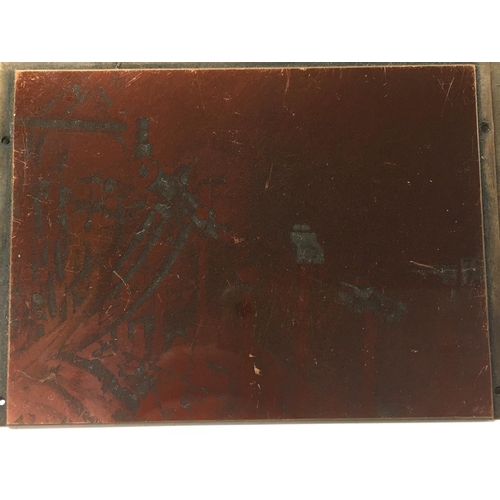 11 - A collection of 4 unique copper printing plates made for the Matchbox company. Each plate is approxi... 