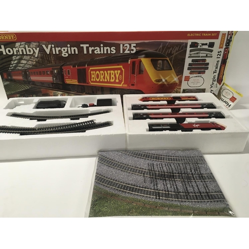 122 - A boxed Hornby train set R1080 Virgin Trains 125. Box a little worn. 00 gauge