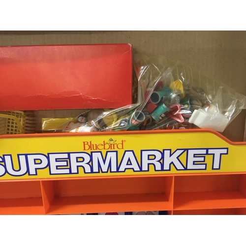 129 - A boxed Supermarket playset by Bluebird