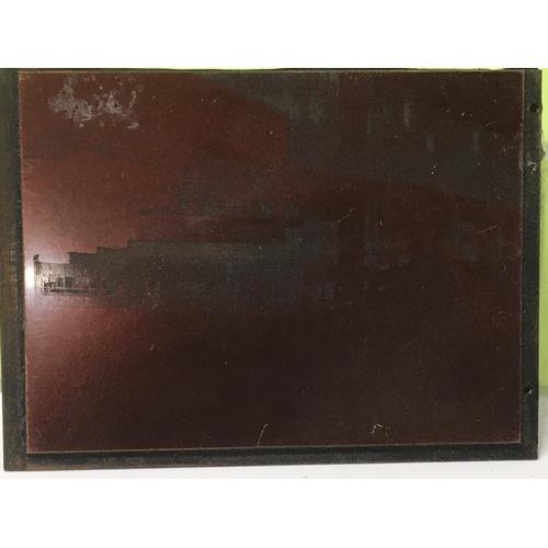 13 - A collection of 4 unique copper printing plates made for the Matchbox company. Each plate is approxi... 