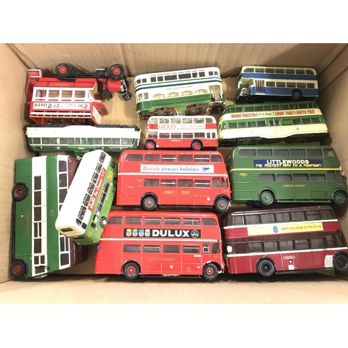 135 - A Collection of Boxed And Loose Diecast Buses. Various Makes. (2).