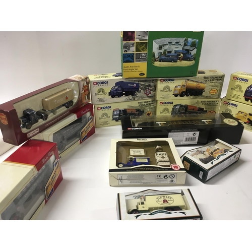 154 - 4 boxes containing boxed diecast model vehicles by Corgi..Lledo..EFE..Vanguard and others. Includes ... 