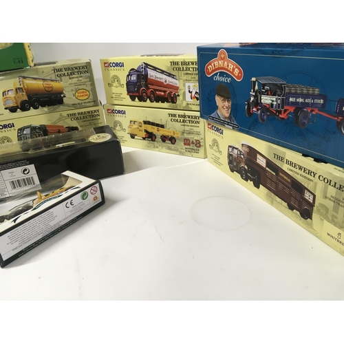 154 - 4 boxes containing boxed diecast model vehicles by Corgi..Lledo..EFE..Vanguard and others. Includes ... 