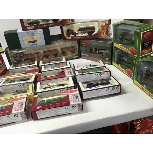 154 - 4 boxes containing boxed diecast model vehicles by Corgi..Lledo..EFE..Vanguard and others. Includes ... 