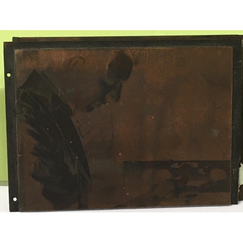 16 - A collection of 4 unique copper printing plates made for the Matchbox company. Each plate is approxi... 