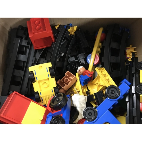 167 - A box of assorted Duplo. Postage C