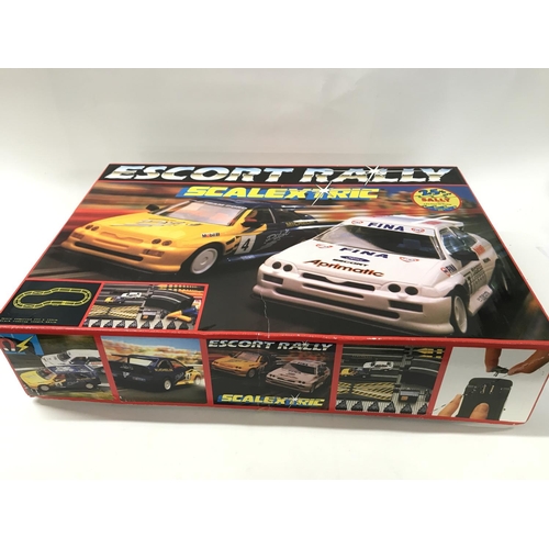 169 - A boxed Escort Rally Scalextric set. No reserve.