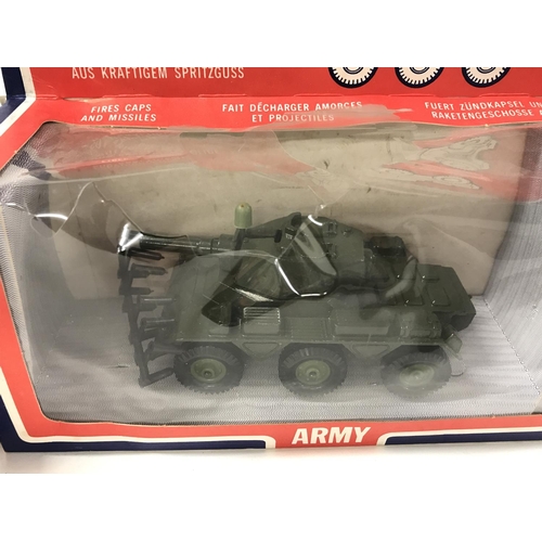 172 - Two boxed crescent army diecast vehicles. No reserve.