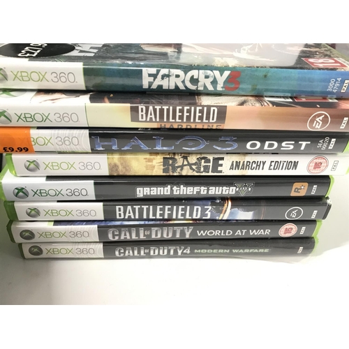 176 - An Xbox 360 console with a number of games and other accessories. No Reserve